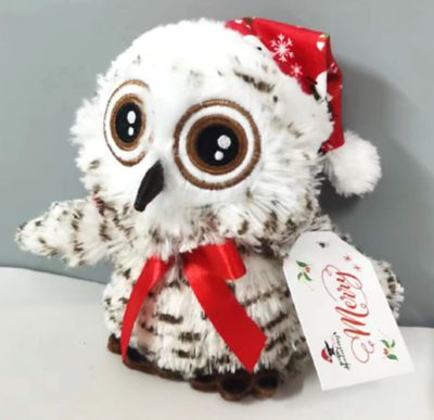 Image showing  Holiday Baby Owl Plush Dog Toy