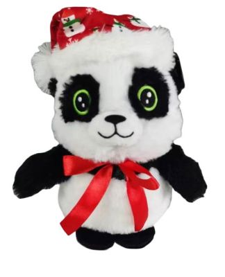 Image showing  Holiday Baby Panda Plush Dog Toy