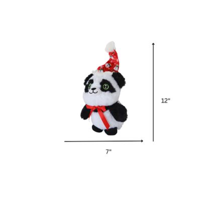 Image showing  Holiday Baby Panda Plush Dog Toy