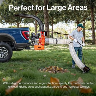 Image showing  15HP 420CC Truck Loader Leaf Vacuum, Serrated Metal Impeller, Hitch or Tailgate Mount