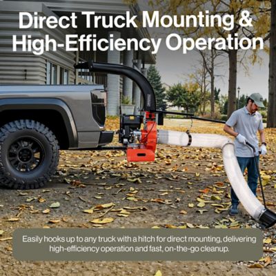 Image showing  15HP 420CC Truck Loader Leaf Vacuum, Serrated Metal Impeller, Hitch or Tailgate Mount