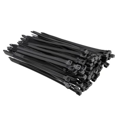 JobSmart 8 in. Heavy-Duty Cable Ties, 120 lb., Black, 100 pk.
