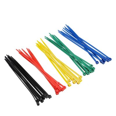 JobSmart 8 in. Heavy-Duty Cable Ties, 50 lb., Assorted Colors, 50 pk.