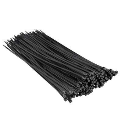 JobSmart 14 in. Heavy-Duty Cable Ties, 50 lb., Black, 200 pk.