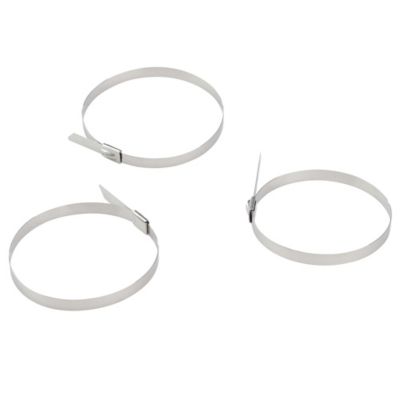Image showing  12 in. Heavy-Duty Stainless Steel Cable Ties, 350 lb., 25 pk.