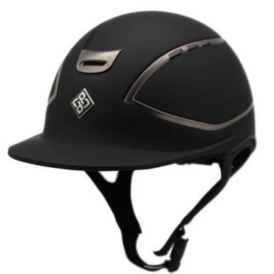 Image showing  Presidente Helmet Black Matte/Gunmetal Rails Large - Extra Extra Large