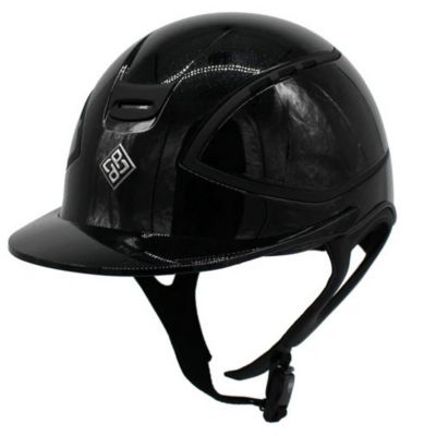 Image showing  Presidente Helmet Black Sparkle/Black Matte Rails Large - Extra Extra Large