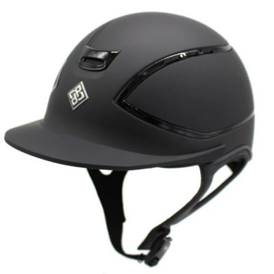 Image showing  Presidente Helmet Black Matte/Black Gloss Rails Large - Extra Extra Large