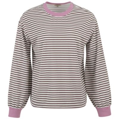 Blue Mountain Women's Striped Long Sleeve Shirt