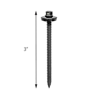 Image showing  Ondulin.e Fastener, Black- Hex 3 in. Box Of 55