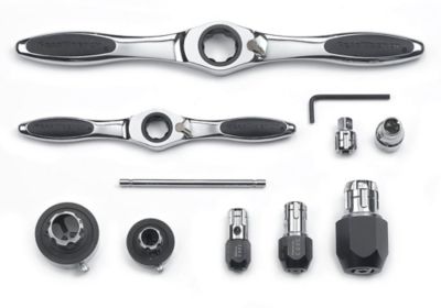 Image showing  11 pc. Ratcheting Tap and Die Accessory Set