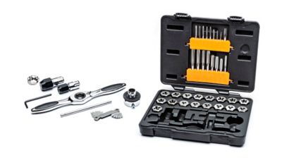 Image showing  42 pc. SAE Ratcheting Tap and Die Set