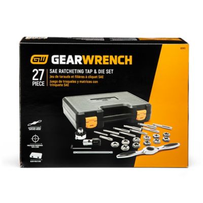 Image showing  27 pc. SAE Ratcheting Tap and Die Set