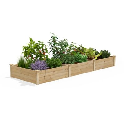 Greenes Fence Original Cedar Raised Garden Bed, 4 x 12ft. x 14 in.