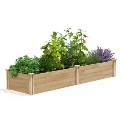 Greenes Fence Original Cedar Raised Garden Bed, 2 ft. x 8 ft. x 14 in.
