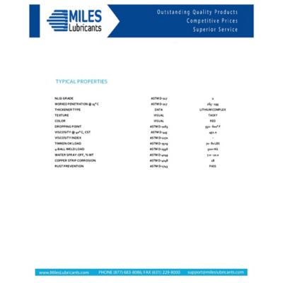 Image showing  MILES SUPER RED GREASE (35 lb.)