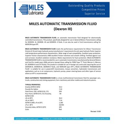 Image showing  Automatic Transmission Fluid (Dexron III) (55 Gal. Drum)