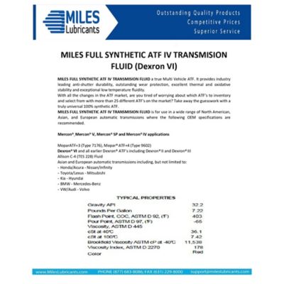 Image showing  Full Synthetic ATF LV Transmission Fluid, Dexron VI, 55 gal. Drum