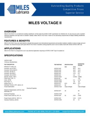 Image showing  Miles Voltage Ii (5 Gal. Pail) Inhibited Electrial Insulating Oil Type Ii