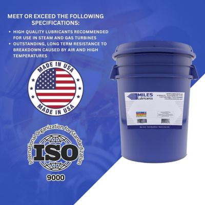 Image showing 1 th Miles Lubricants MILES STRATUS - T - 46 (RUST & OXIDATION HYDRAULIC FLUID)(5 Gal. Pail)