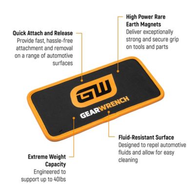 Image showing  12 in. X 6 in. High Strength Magnetic Tool Mat