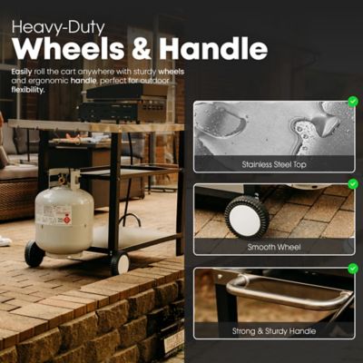 Image showing  Stainless Steel Grill Cart