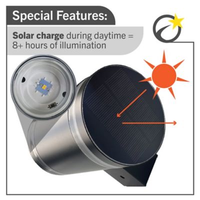 Image showing  LED Solar Light- 4-pk- Black