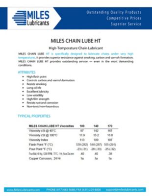 Image showing  Miles Chain Lube Ht 170 Chain Lubricants High-Temp (16 oz/12)(Case)