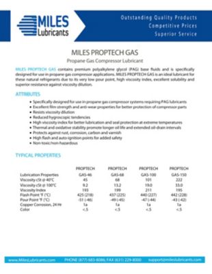 Image showing  Miles Proptech Gas 150(4*1 Gallon)(Case) Full Synthethic Pao Based Gas Compressor Fluid