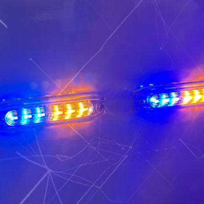 Image showing  4 in. Lighthead Stinger PRO 4 (Amber Blue White), 960104