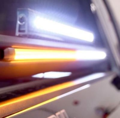 Image showing  Work Blade Amber / White with 64 Strobe Patterns and White Over-Ride, 93009-48