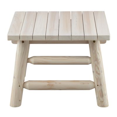 Image showing  Elkin Log Patio Side Table