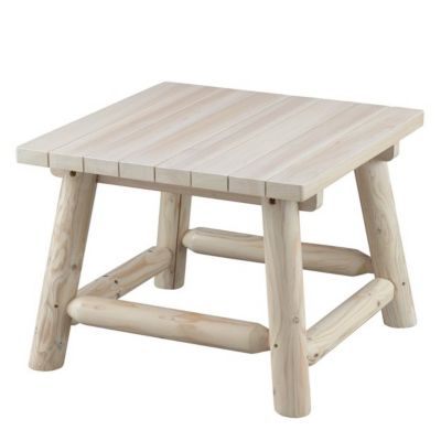 Image showing  Elkin Log Patio Side Table