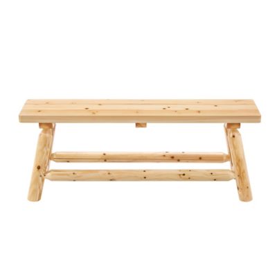 Image showing  47 in. Elkin Log Patio Bench, Natural