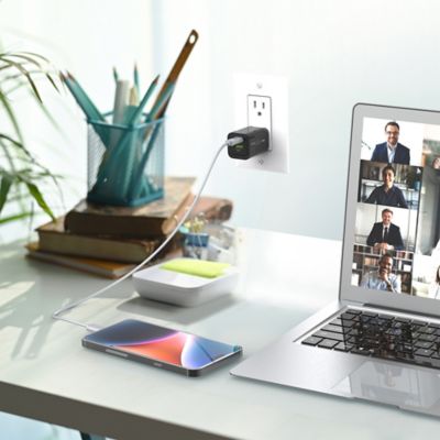 Image showing  35-Watt GaN Speed USB-C and USB-A Wall Charger