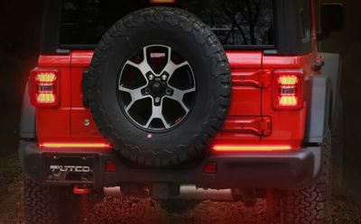 Image showing  18 in. x 2 (Pair) Blade LED Light Bars designed for 2019+ RAM 1500 and Jeep Wrangler JK/JL, 92009-18
