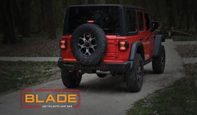 Image showing  18 in. x 2 (Pair) Blade LED Light Bars designed for 2019+ RAM 1500 and Jeep Wrangler JK/JL, 92009-18