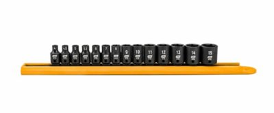 GEARWRENCH 14 pc. 1/4 in. Drive 6 Point Standard Impact Metric Socket Set
