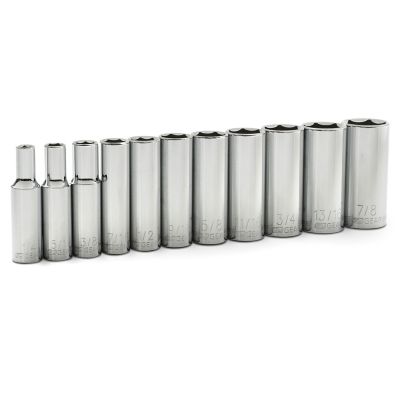 Image showing  11 pc. 3/8 in. Drive 6 Point Deep SAE Socket Set