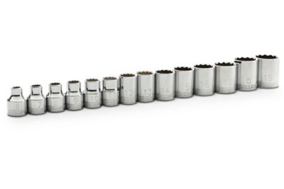 Image showing  GearWrench 14 pc. 3/8 in. Drive 12 Point Standard Metric Socket Set