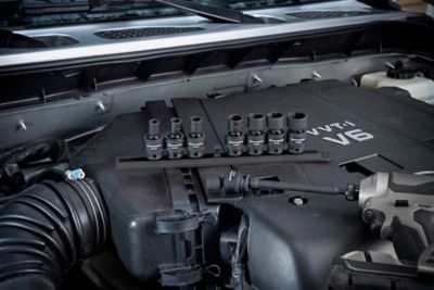 Image showing  8 pc. 3/8 in. Drive 6 Point Standard Universal Impact SAE Socket Set