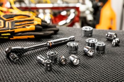 Image showing  GearWrench 13 pc. 3/8 in. Drive 6 Point SAE Stubby Socket Set