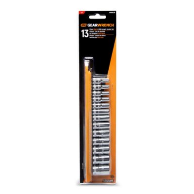 Image showing  13 pc. 1/4 in. Drive 6 Point Mid Length Metric Socket Set