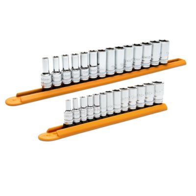 Image showing  27 pc. 1/4 in. and 3/8 in. Drive 6 Point Mid Length Metric Socket Set