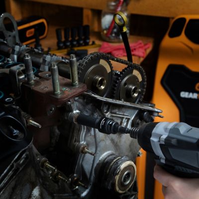 Image showing  10 pc. 3/8 in. Drive 6 Point Deep Universal Impact Metric Socket Set