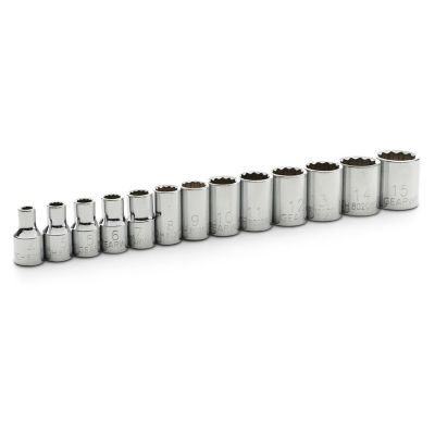 Image showing  13 pc. 1/4 in. Drive 12 Point Standard Metric Socket Set