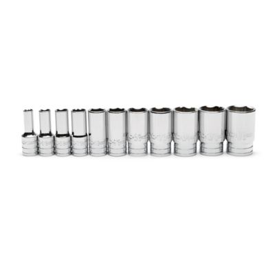 GEARWRENCH 11 pc. 3/8 in. Drive 6 Point Mid Length SAE Socket Set