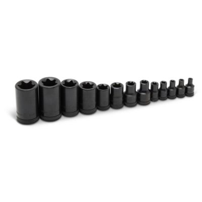 GEARWRENCH 13 pc. 1/4 in., 3/8 in. and 1/2 in. Drive External Torx Socket Set