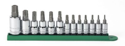 Image showing  13 pc. 1/4 in., 3/8 in. and 1/2 in. Drive Tamper Proof Torx Bit Socket Set