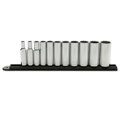 GEARWRENCH 11 pc. 3/8 in. Drive 12 Point Deep SAE Socket Set